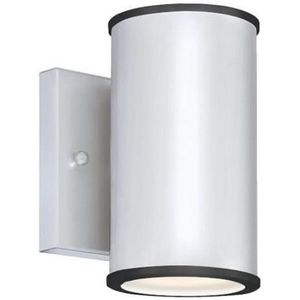 Westinghouse Lighting Marius LED buitenwandlamp, dimbaar, 1 lamp, nikkel afwerking met melkglas, 6580740