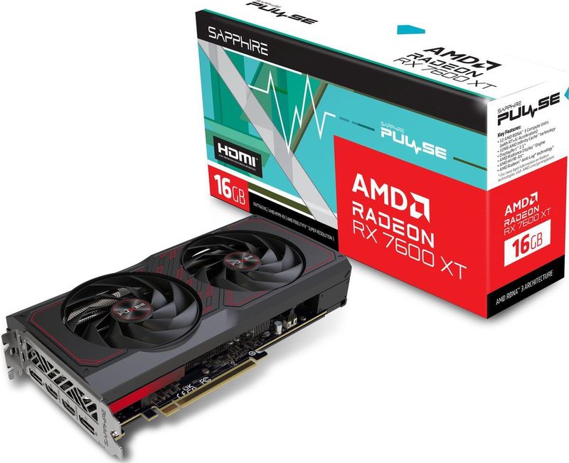 Sapphire PULSE Radeon RX 7600 XT AMD 16 GB GDDR6