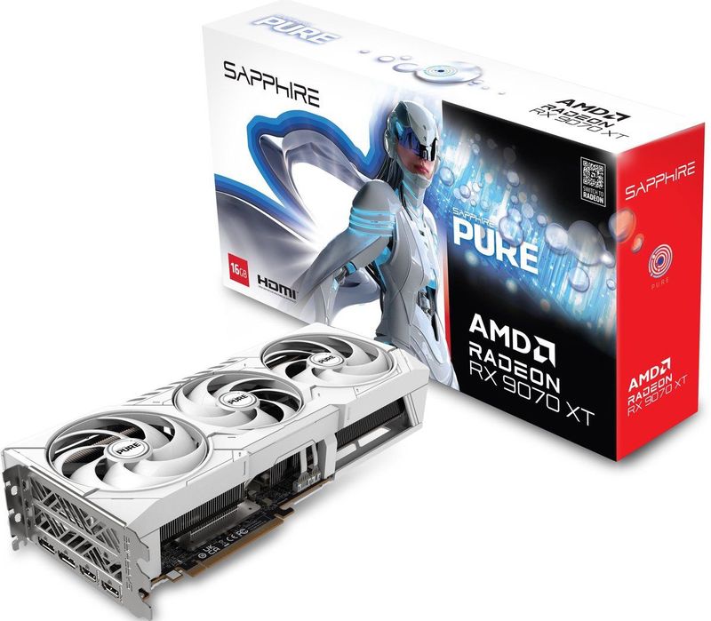 Sapphire - Rx 9070 Xt Pure - Grafische Kaart - 16GB GDDR6