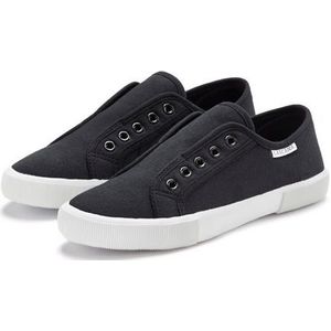 Lascana Sneakers - Zwart - Slip-On - Laag - Comfortabel