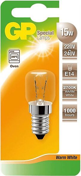 GP Lighting - Gp Ovenlamp T22 - 15W - E14 - Wit - Helder