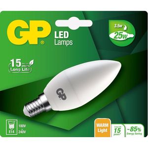 GP - Ledlamp - 3.5 W - E14 - Warmwit - Kaarslamp
