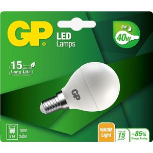 Gp - Led Lamp - E14 - 5.9W - 470Lm - Kogel Mat