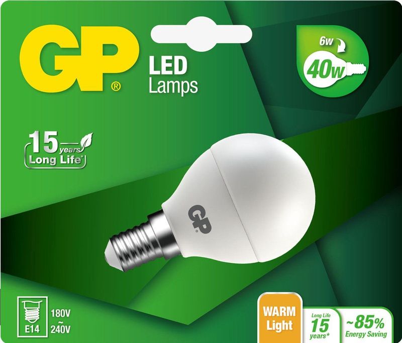 Gp - Led Lamp - E14 - 5.9W - 470Lm - Kogel Mat