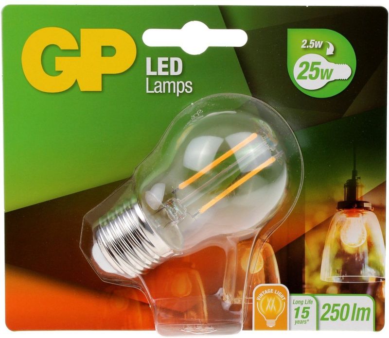 GP Lighting - Mini Globe Filament - 2W - E27 - Warm Wit