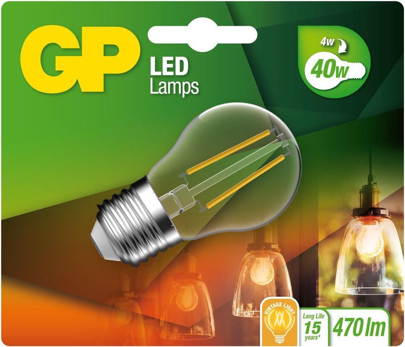 GP Lighting - Mini Globe Fila - LED Lamp - Warm Wit - E27 - 3,6 Watt