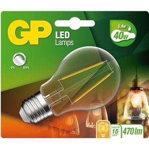 GP Batteries GP Lighting Filament Classic E27 5W (40W) dimbaar 470 lm GP078210