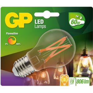 GP Batteries GP Lighting LED FlameDim E27 7W (60W) 806 lm GP 085430