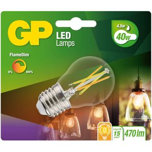 GP Lighting LED FlameDim E27 4W (40W) 470lm GP 085461 GP batterijen