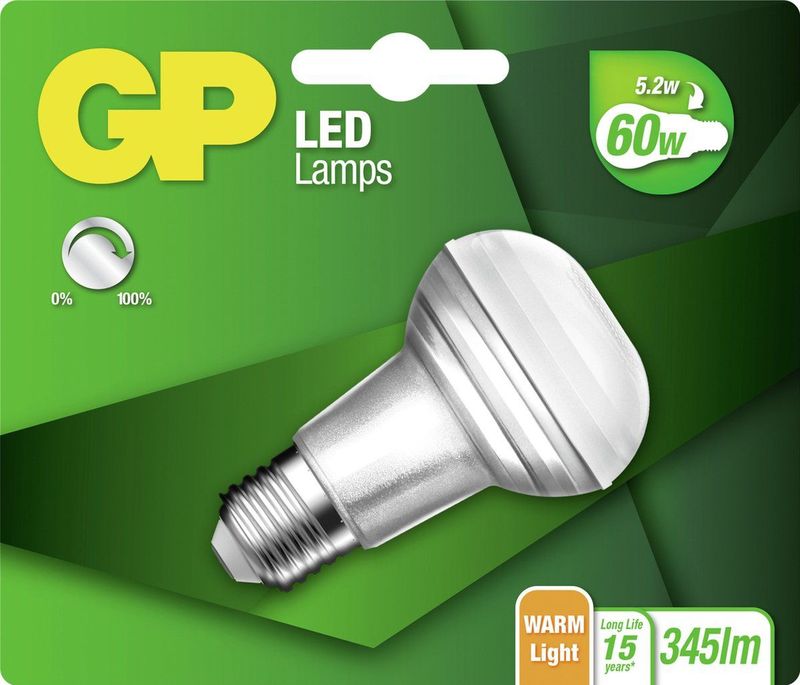 GP - Led Lamp E27 R63 Reflectordim - Blister - 5W