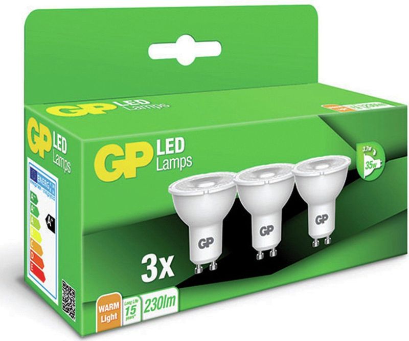 GP Lighting - Gp Led Reflector - LED Reflector - GU10 - 3x3.7W
