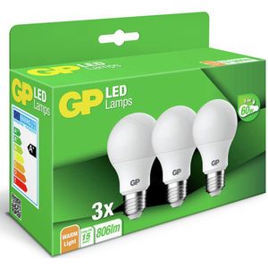 GP Lighting - Gp Led Classic A60 - LED Lamp - Mat - 3x9.4W - E27