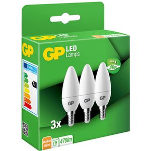 GP 1x3 Lighting LED B35 Candle E14, 4,9W (40W) 470lm 087823