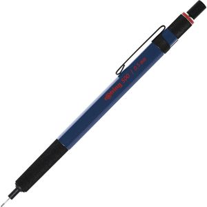 ROtring 500 Vulpotlood - 0,5 Mm HB-stift - Blauwe Zeshoekige Kunststof Behuizing en Antislip Getex