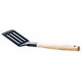 GreenPan Mayflower Spatel - Ø 32cm - Spatel met sleuven - Houten handgreep - Zwart