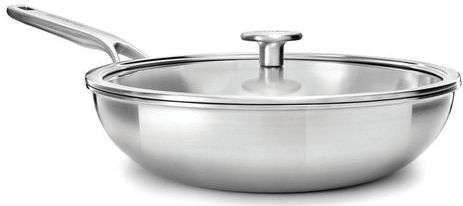 KitchenAid Wokpan Multiply 28cm - Roestvrij Staal - Geschikt voor Alle Hitters