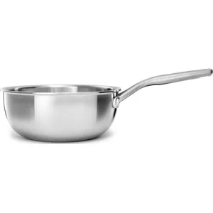 KitchenAid Multi-Ply Keramische koekenpan met antiaanbaklaag, 28 cm, Inductie, Multi Clad, Vaatwasmachinebestendig, Ovenbestendig, Zilver