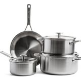 KitchenAid Pfannenset Multi-Ply Edelstahl - 7-teilig