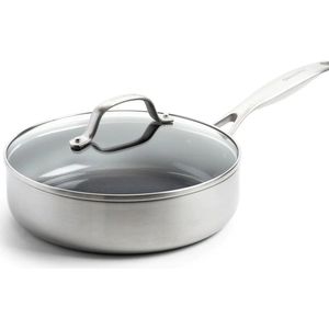Kasserolle GreenPan Geneva Mit Keramischer Antihaftbeschichtung Mit Deckel 24 cm