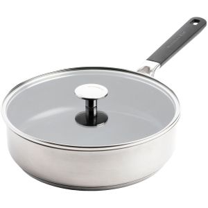 KitchenAid Classic Stainless Steel Stoofpan 26cm - 3,6L- Inductie - PFAS-vrij