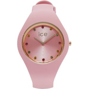 ice-watch Quarzuhr »ICE cosmos - Small+ - 2H (colour stones)«, Armbanduhr, Damenuhr, Silikonarmband, analog
