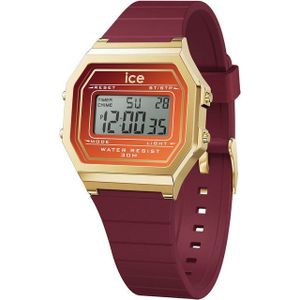 ice-watch Chronograph ICE digit retro sunset - Small 023312, Quarzuhr, Armbanduhr, Damenuhr, digital, Silikonarmband, Stoppfunktion