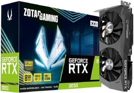ZOTAC - GAMING GEFORCE RTX 3050 ECO - Videokaart - 8 GB GDDR6 - PCIe 4.0 x8 - HDMI, 3 x DisplayPort