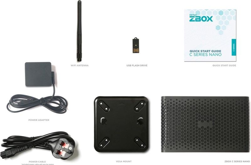 Zotac - ZBOX C Series CI669 - Mini PC - Grijs/Zwart - 13e Gen Intel Core i7