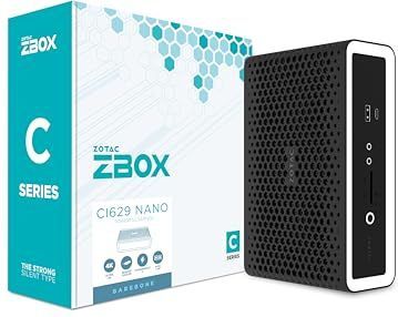 Zotac - ZBOX C Serie CI629 - PC - Zwart - Grijs - Intel Core i3-1315U