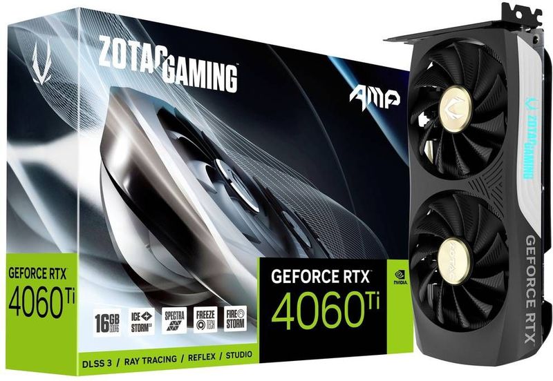 Zotac GAMING GeForce RTX 4060 Ti AMP NVIDIA 16 GB GDDR6