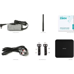 Zotac - ZBOX-CI343-BE - Barebone - Zwart - Intel N100 - DDR5 - HDMI - DP