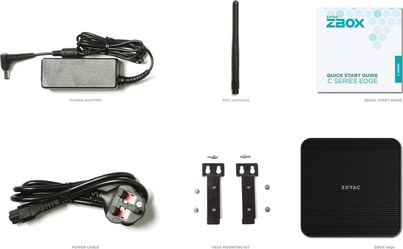 Zotac - ZBOX-CI343-BE - Barebone - Zwart - Intel N100 - DDR5 - HDMI - DP