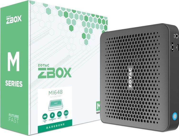 ZOTAC - ZBOX M Series MI648 Edge - Mini-PC - Zwart - Intel Core i5 - 12-core