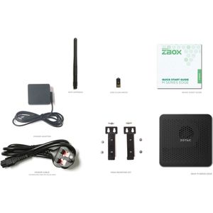 Zotac - ZBOX-MI668-BE - Barebone - Zwart - Intel Core i7-1360P - DDR5
