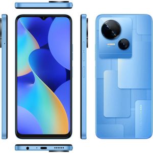 Tecno Mobile Spark 10 5G Smartphone (Android, Dual SIM, 1612 x 720 HD+ Display, 4GB RAM, 64GB geheugen, Octa-Core, 50MP Dual Camera) Meta Blue