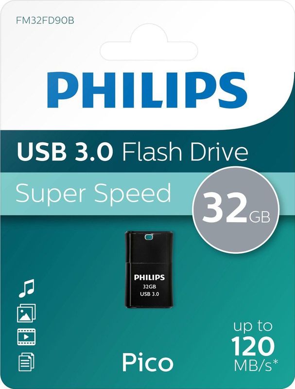 Philips - Pico USB 3.0-stick - 32GB - Compact - Super Speed