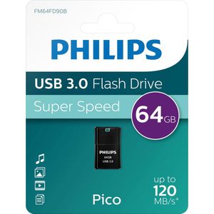 Philips - Pico USB 3.0-stick - 64GB - Compact - Super Speed