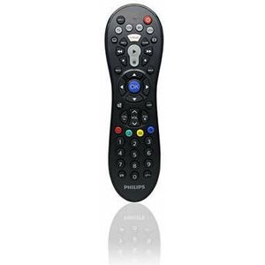 Philips SRP3014/10 universele afstandsbediening (4-in-1, tv, Blu-ray, STB, STR), zwart