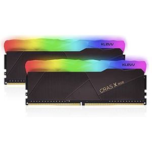 KLEVV CRAS X RGB DDR4 16 GB (2 x 8 GB) 3600 MHz CL18 1,35V Gaming Desktop Ram-geheugen SK Hynix Chip XMP 2.0 Ready (KD48GU880-36A180X)