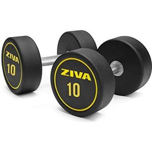 ZIVA Performance halters voor volwassenen, uniseks, zwart/geel, 10 kg