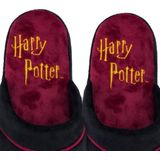 Cinereplicas - Harry Potter Pantoffels - Zwart en Rood - Officieel Warner Bros Product