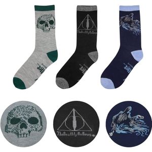 Harry Potter - Doodsvlieg Relieken - Sokken Set - Katoen - Unisex