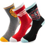 Harry Potter - Hoge Katoensokken - Unisex - 3-pack - Magisch Design