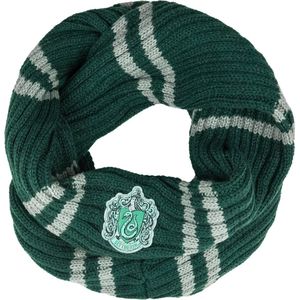 Cinereplicas - Harry Potter - Infinity sjaal - officiële licentie - Zwadderich huis - groen en grijs