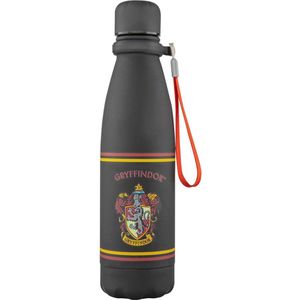Cinereplicas Harry Potter - Thermo Water Bottle Gryffindor Waterfles - Zwart