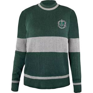 Cinereplicas - Harry Potter Slytherin - Zwerkbaltrui - Groen - Handgemaakt met Slangenembleem