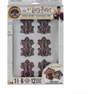 fame bros Harry Potter: Chocolate Frog Mold with 6 DIY Boxes and 12 Wizard Cards