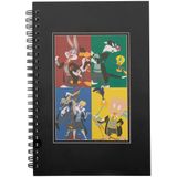Cinereplicas Looney Tunes - Looney Tunes' Hogwarts Houses Notitieboek - Multicolours