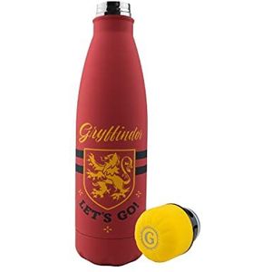 Cinereplicas Harry Potter Let's Go Gryffindor Thermosfles, 500 ml, roestvrij staal, officieel gelicentieerd product