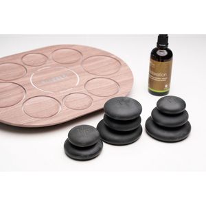 S1 - Revival Hot Stone Spa Collectie - Massagestenen - Natuurlijke Basaltsteen